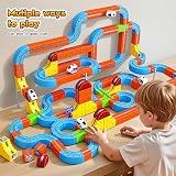 EUCOCO 150 PCS Track Fusion Toy Cube Track Set 3D Layout for Kids 4-12 view 2