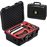 DEVASO Carrying Case for Nintendo Switch/Switch OLED, Professional Deluxe Waterproof Travel Case Soft Lining Hard Case for Nintendo Switch OLED Model (2021) Console Pro Controller & Accessories