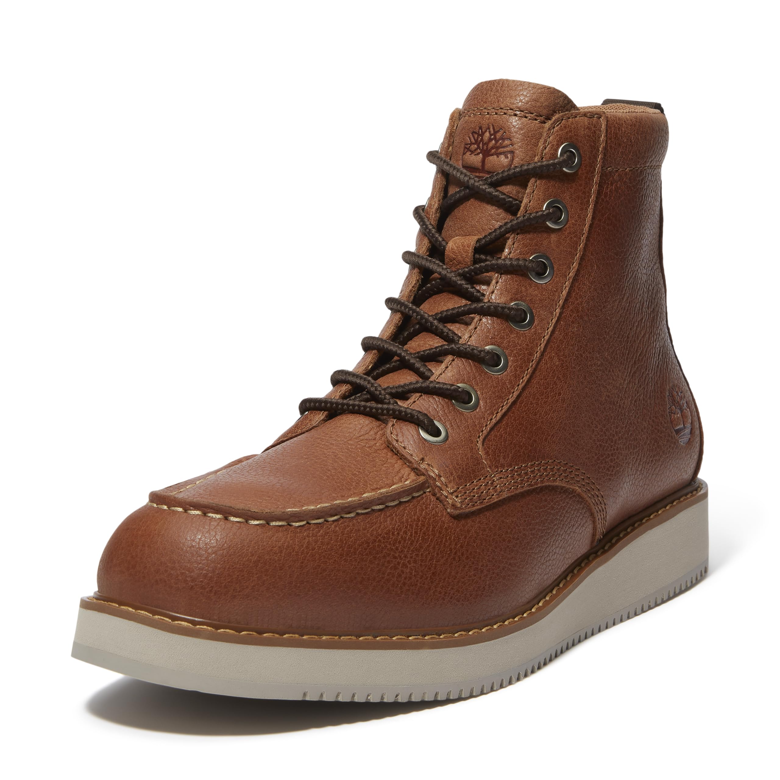 Timberland Men’s Redwood Edge Essential Mid Boot, Medium Brown Full Grain, 14 Medium
