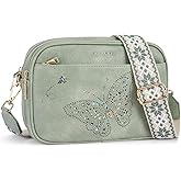 KITEVIUN Crossbody Purse for Women Vegan Leather Small Crossbody Bags with Adjustable Strap Multiple Pockets