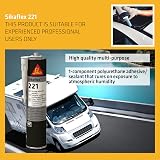 Sika Sikaflex 221 Strong Adhesive Sealant Black 300ml Multi-Purpose view 3