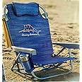 Tommy Bahama Backpack Beach Chair, Aluminum, Blue Sailfish