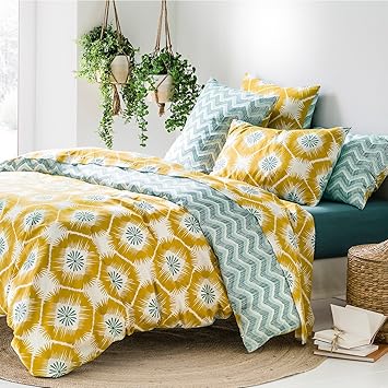 La Redoute Interieurs Housse De Couette Pogos Imprimé Gelb
