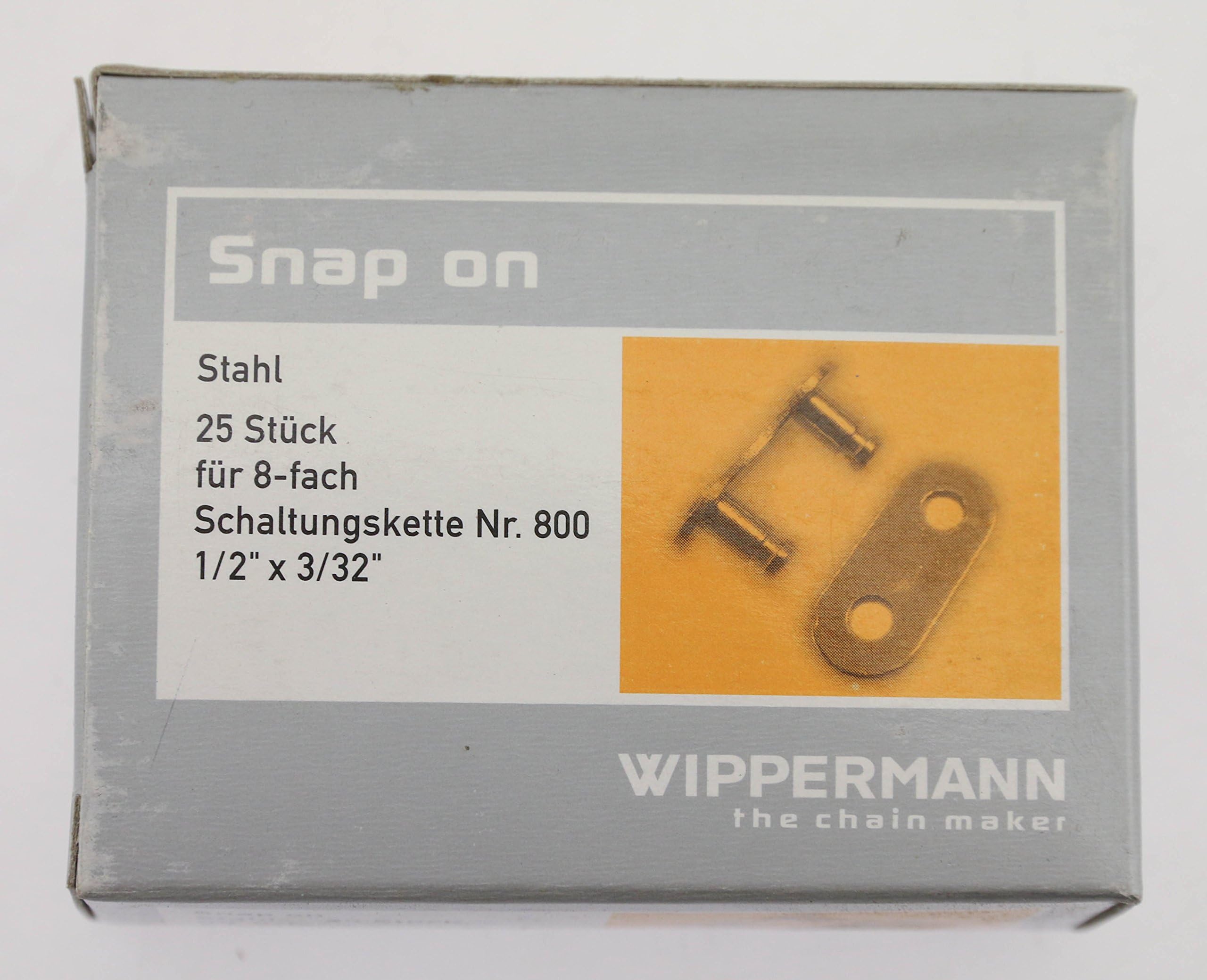 25 Pack Connex Wipperman Snap On 8 Speed 1/2 x 3/32" Bike Chain Master Links NEW