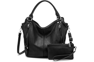 REALER Tote Bag for Women PU Leather Shoulder Bags Fashion Hobo Bags Large Purse and Handbags with Adjustable Shoulder Strap