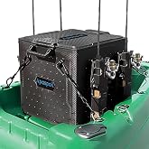 Kayak Fishing Crate with 4 Rod Holders,13"x13" Kayak Tackle Storage Box | Gear Organizer | Durable, Compact Kayak Crate Storage for Most Fishing Kayaks
