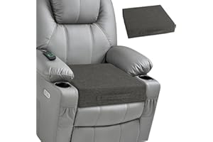 MineCozy Recliner Cushions for Elderly Square Chair Pads with Non-Slip Bottom for Couch Armchairs Booster Comfy 20"x20"x3.8" 