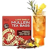 Tea Facto Lung Shield Mullein Lung Tea Bags – Whole Leaves Mullein Leaf Tea with 8 Herbs – 10 Packs