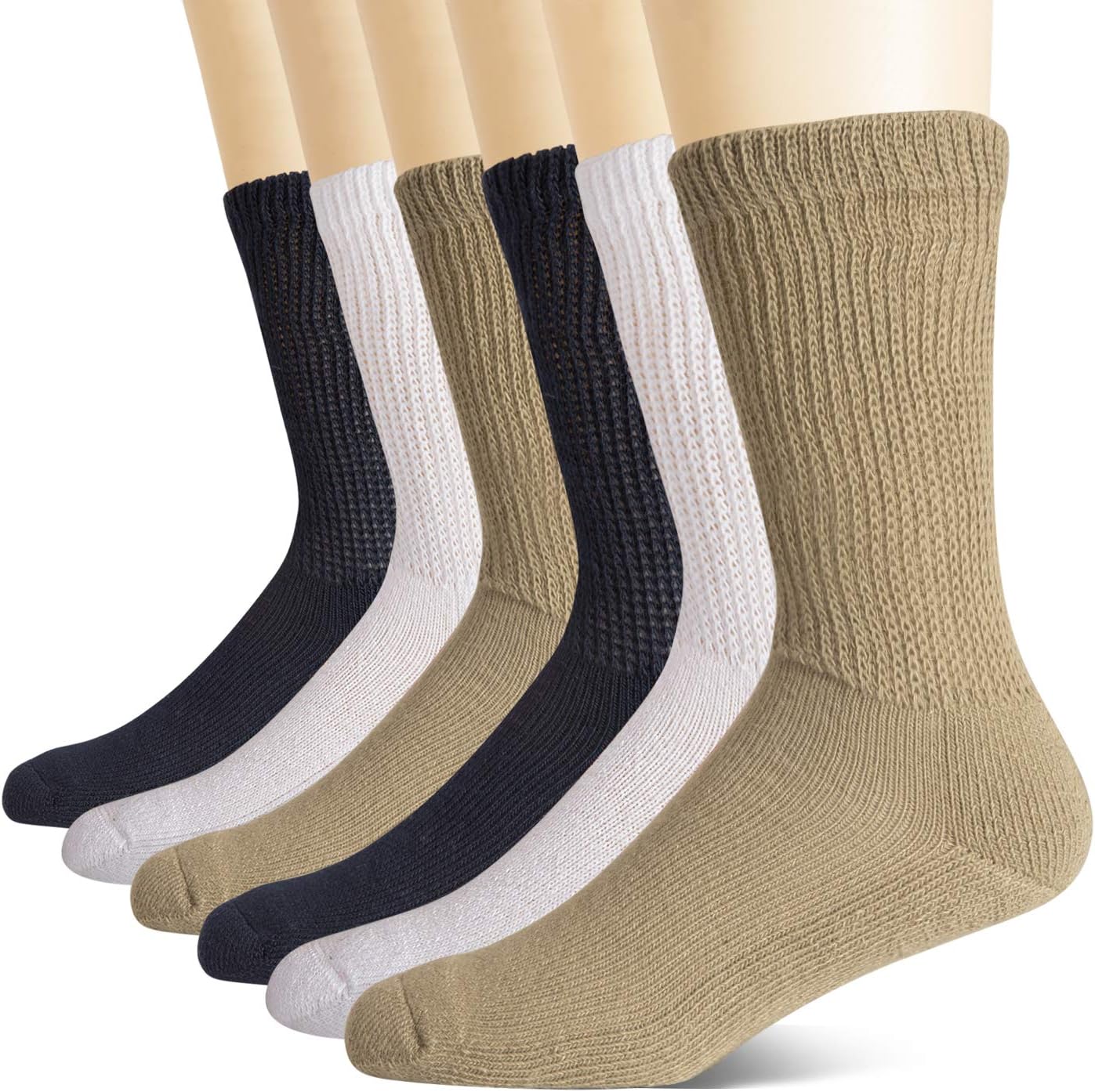 +MD NonBinding Diabetic Socks for Men Women6 Pairs