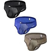 iKingsky Men's Cheeky Boxer Briefs Sexy Brazilian Back Mens Underwear Low Rise Lace Mini Cheek Swimming Thong for Men