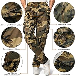 Men's BDU Casual Military Pants, Tactical Wild Army