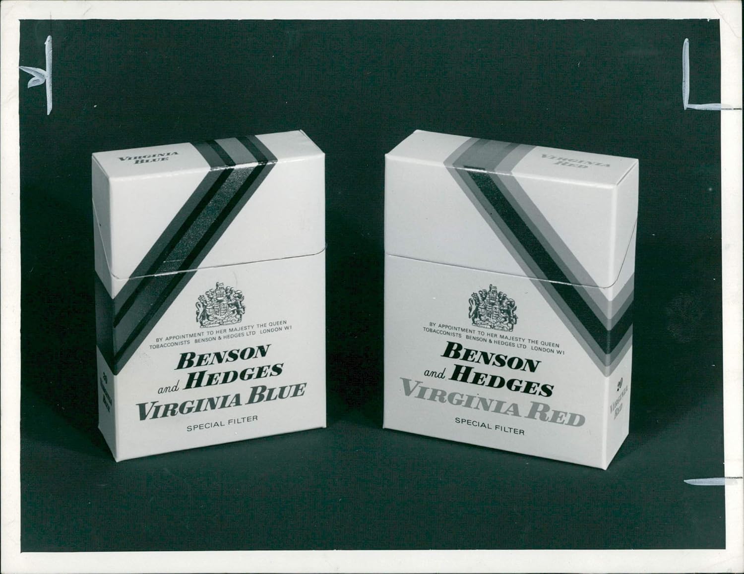 Photographs - Vintage photo of Benson and hedges cigarettes.