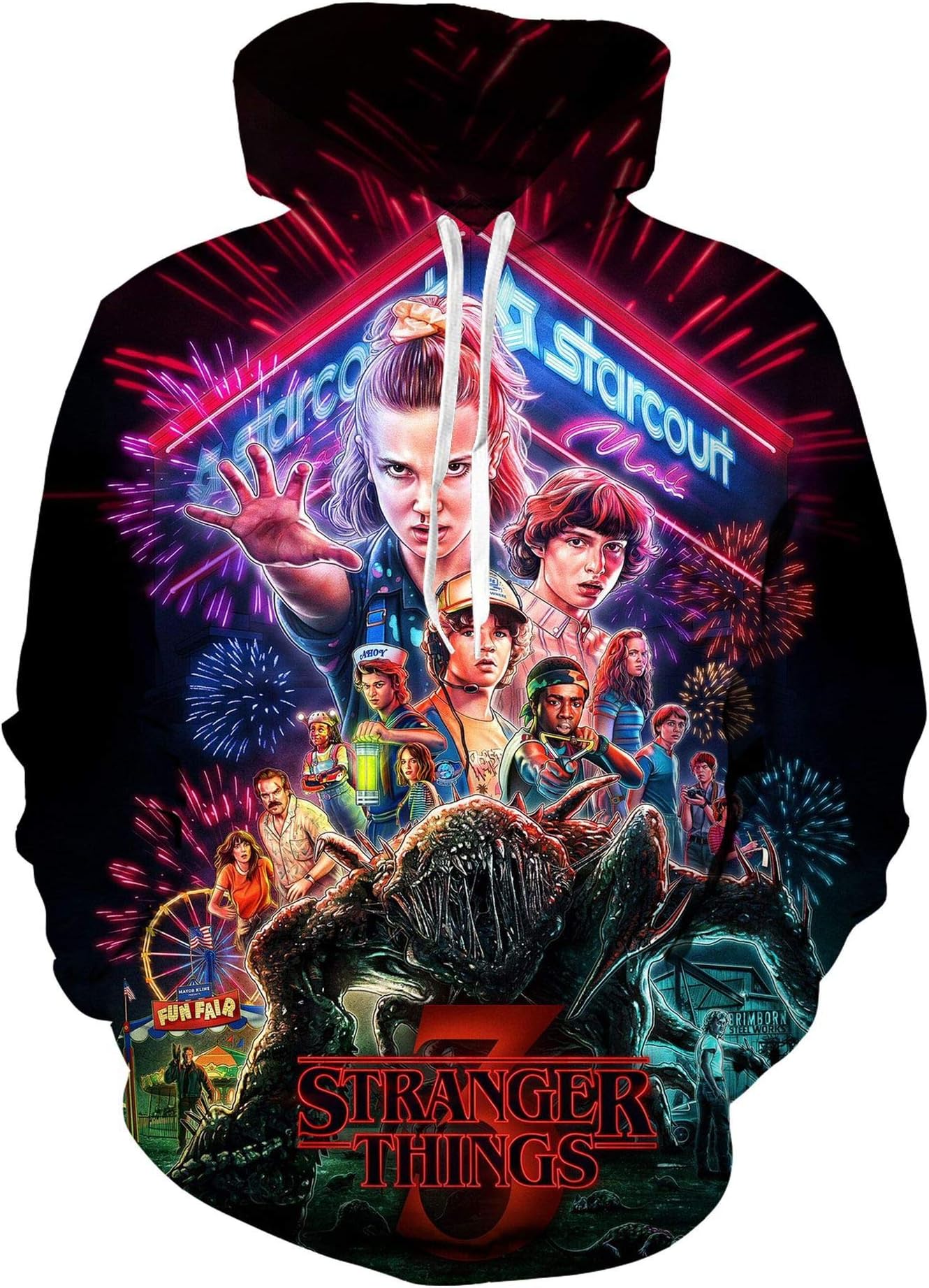 Gurbanton Stranger Hoodie Cosplay Costume Sweatshirt Pullover Hooded Jacket