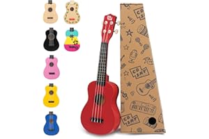 CB Sky Soprano Ukulele 21"/53cm beginners, students kids guitar (Red)