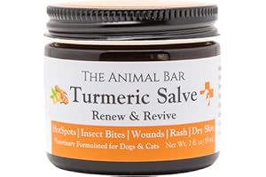 The Animal Bar Turmeric Salve for Dogs & Cats – Organic Turmeric & Calendula | Lick-Safe First Aid & Healing for Red Skin, Mi