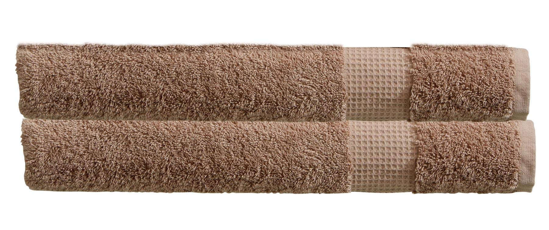 Olivia Rocco Egyptian Cotton Towels Home Bathroom Towel Set Bale Fade Resistant 700gsm Luxe Collection Bales Bath Sets, 2 Jumbo Bath Sheeets Mink