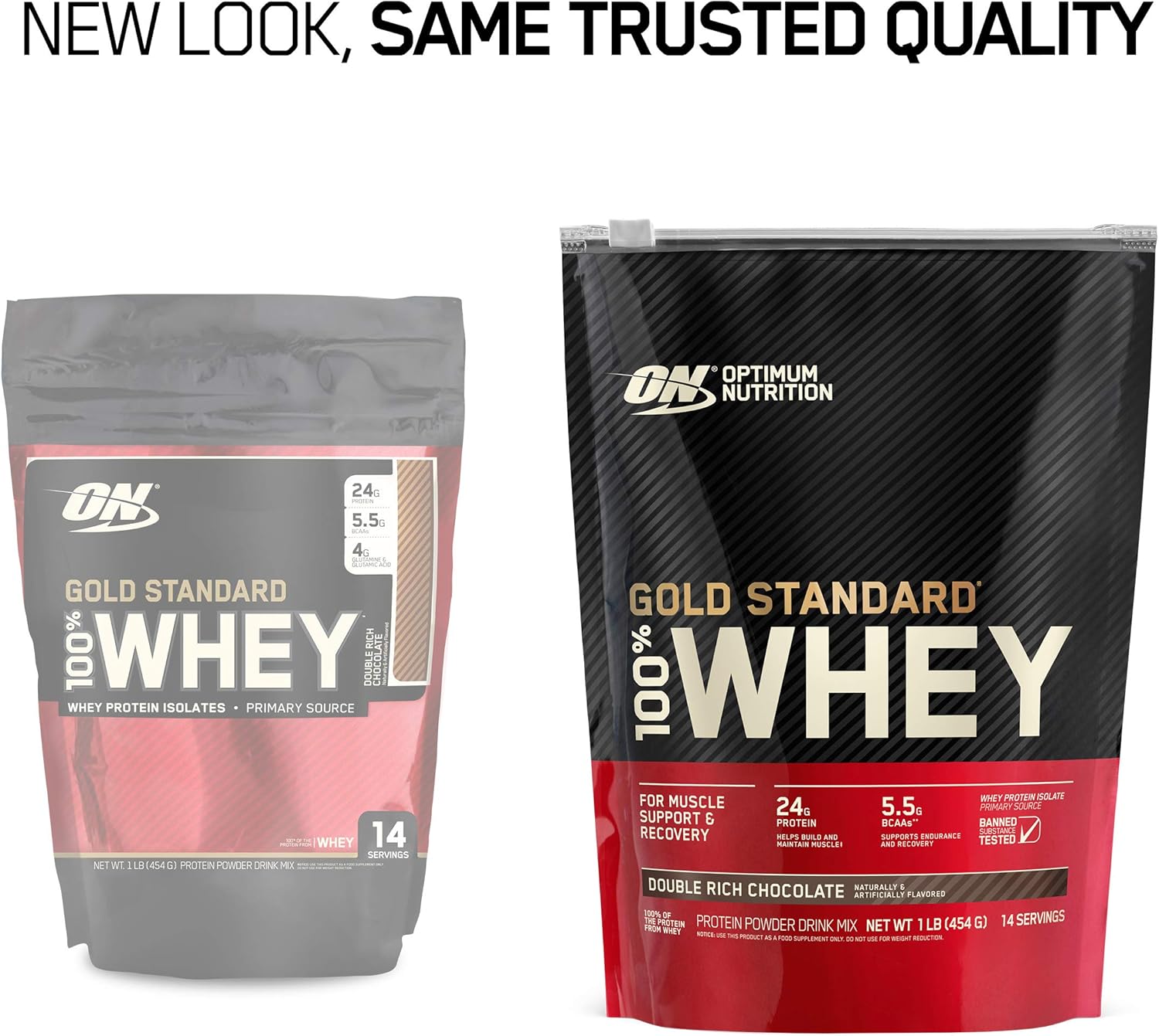 Optimum Nutrition Gold Standard 100% Whey Protein Powder, Double Rich Chocolate 1 Pound (Packaging May Vary): Health & Personal Care
