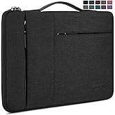 Laptop Sleeve Case 13.3-14 Inch Waterproof Durable Business Computer Carrying Bag Compatible with MacBook Air/Pro HP/ThinkPad Notebook Protective Tablet Handle Laptop Bag Black
