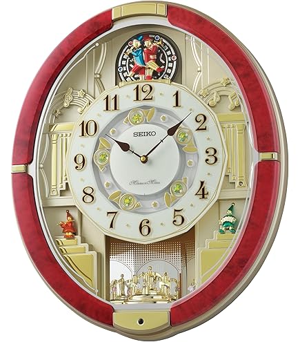 HORLOGE MURALE ANALOGIQUE SEIKO RE601B 52 mélodie en mouvement automatisation... EUR 164,70