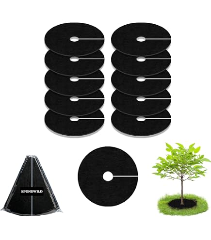 Amazon.com : TezhiIe 10 PCS Non Woven Tree Rings, Round 24.4