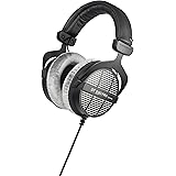 beyerdynamic DT 990 PRO Over-Ear Studio Headphones in black. Open construction, wired