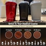 Andrew James Electric Grinder 150W Bean Nut Spice 70g Basin Red view 3