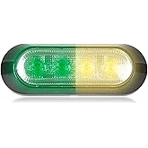 10 X 3/4 Maxxima (FIVE 5) Amber Clear (FIVE 5) RED Clear LED Marker Li – Need A Trailer Part - Foto 8
