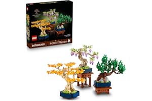 LEGO Botanicals Mini Bonsai Trees Building Set - Artificial Bonsai Tree Building Blocks for Adults, Ages 18+ - DIY Home and O