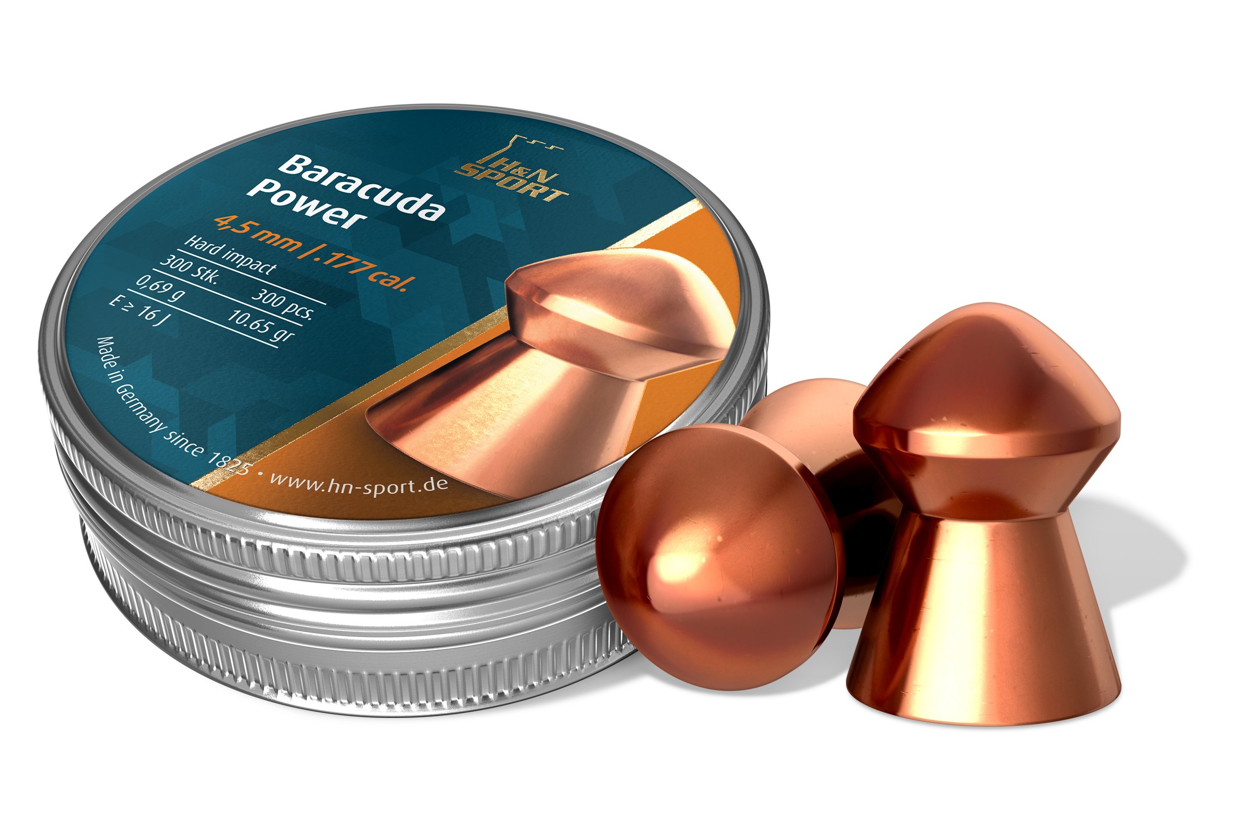 Haendler & Natermann H&N Baracuda Power Domed Airgun Pellets .177 1