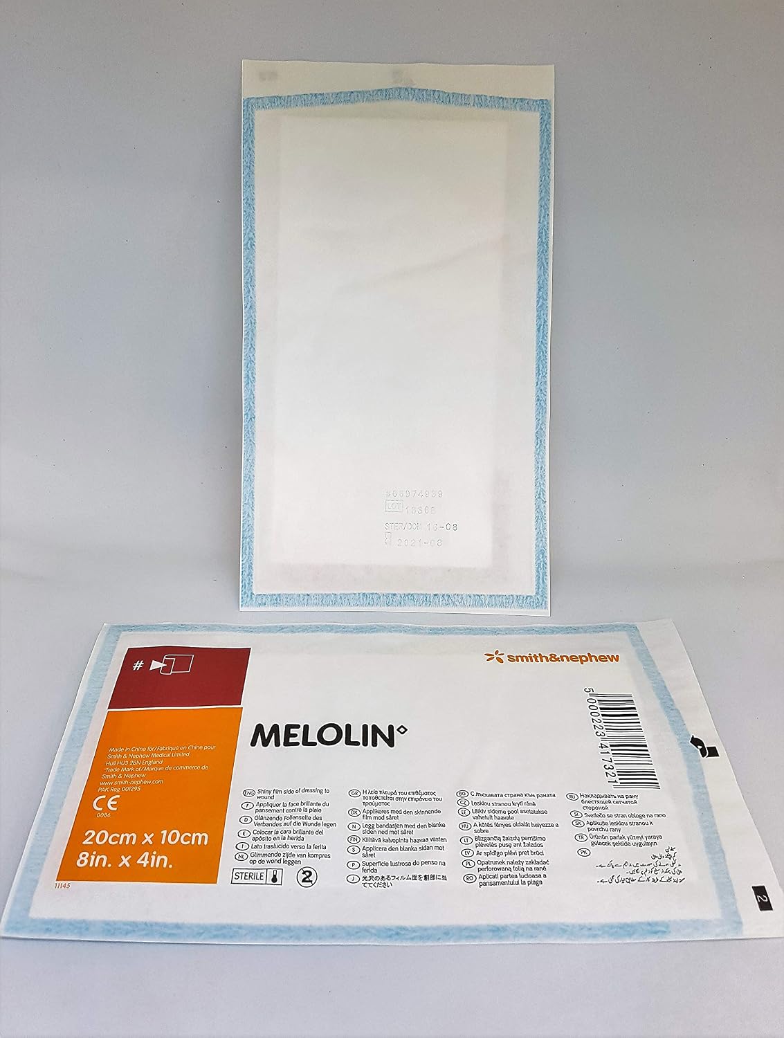 Melolin Qty 5 20cm x 10 cm Individual Sterile Non Adherent Dressings, 20x10 cm (Pack of 5) - Image 5