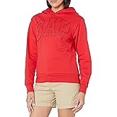 GAP womens Logo Sherpa Lined Hooded Sweatshirt