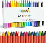 abeec 36 Assorted Wax Crayons Set of 36 for Kids 18 Colours Each view 2