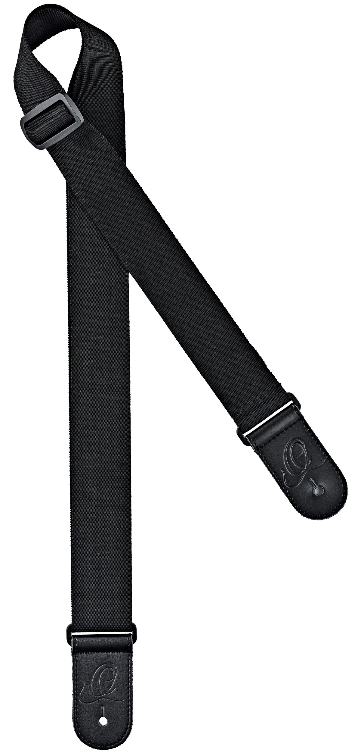 Ortega Guitars Adjustable Guitar Strap – Acoustic Guitar / Bass, Electric Guitar / Bass – Nylon Straps Series – Nylon, Black (ONS50STD-BK)