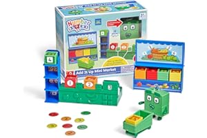 Learning Resources Numberblock Four, Grocery Store, Cash Register, Shopping Trolley, Learning Numbers and Counting, Education