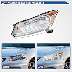 oEdRo Headlight Assembly Compatible with 2008 2009