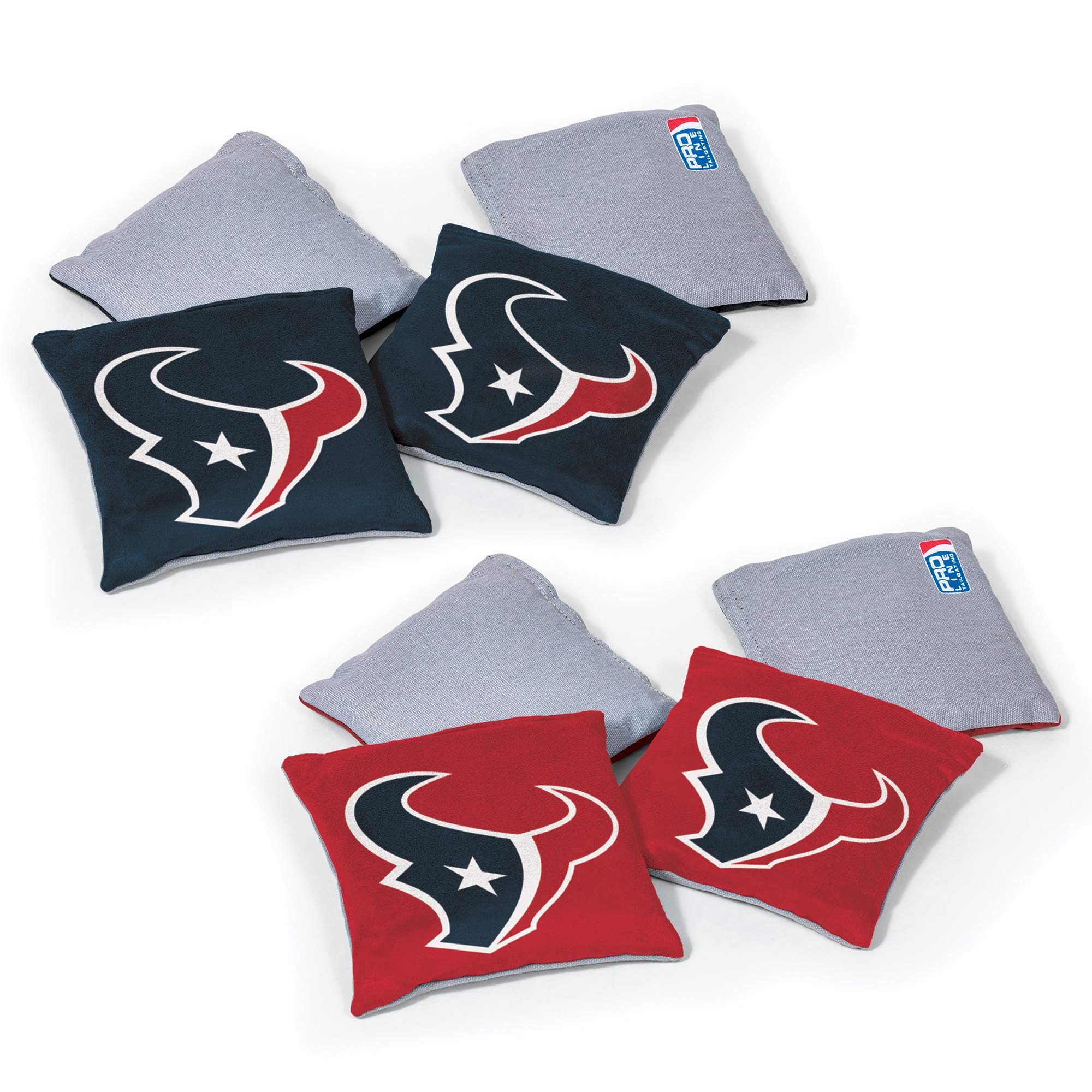 Wild Sports NFL Houston Texans 8pk Dual Sided Bean Bags, Team Color Image