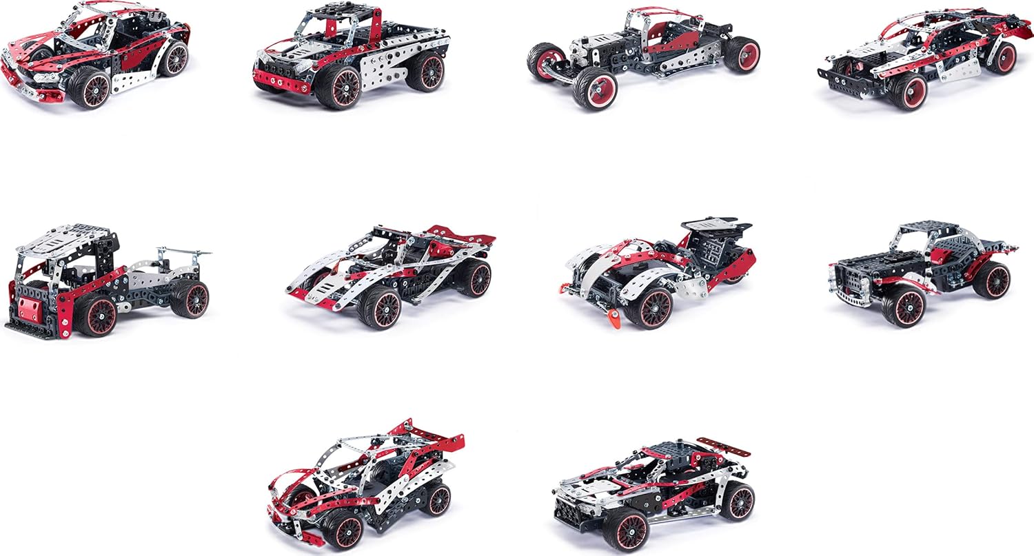 MECCANO, 25-in-1 Motorized Supercar STEM Model Building Kit with 347 Parts, Real Tools and Working Lights, Kids Toys for Ages 10 and Up - Image 5