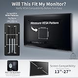 VIVO Height Adjustable VESA Adapter STAND-VAD3 for Monitors Up to 27 Inches view 3