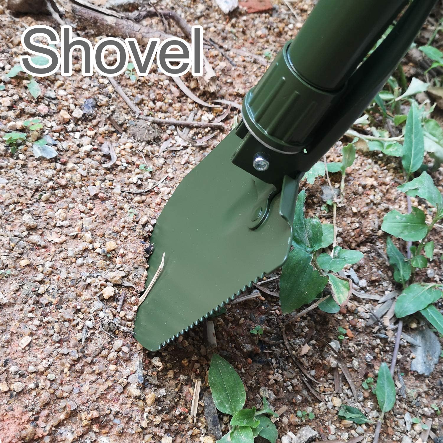 Portable Lightweight Survival Shovel with Belt and Carrying Pouch