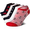 Tommy Hilfiger Womens No Show Socks - 6 Pack Soft Cotton Blend Low Cut Liner Socks for Sneakers, Loafers, Flats (Size: 4-10)