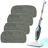RJMom 4 Pack Steam Mop Pads for GorFanty GF-6610B/GF-6610, Neugo NE033/NE033M & Mxnsewr, Washable Microfiber Steam Mop