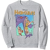 Disney Hercules Hydra Battle Retro Classic Movie Poster Sweatshirt