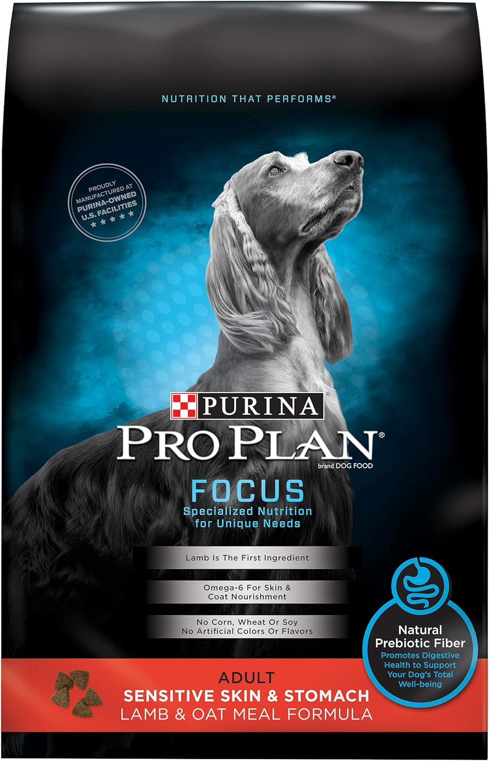 Purina Pro Plan Focus Sensitive Skin & Stomach Lamb & Oat Adult Dry Dog Food