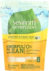 Seventh Generation Auto Dish Pacs, Lemon, 20 Count