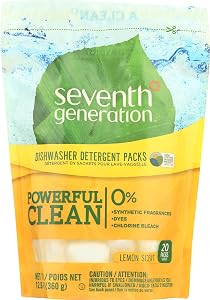 Seventh Generation Auto Dish Pacs, Lemon, 20 Count