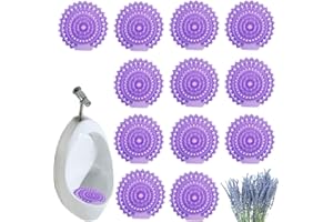 REGODI 12 Pack Urinal Screen Deodorizer Pucks - Scented Urinal Freshener with Anti-Splash & Anti-Clogging, Long-Lasting Odor 