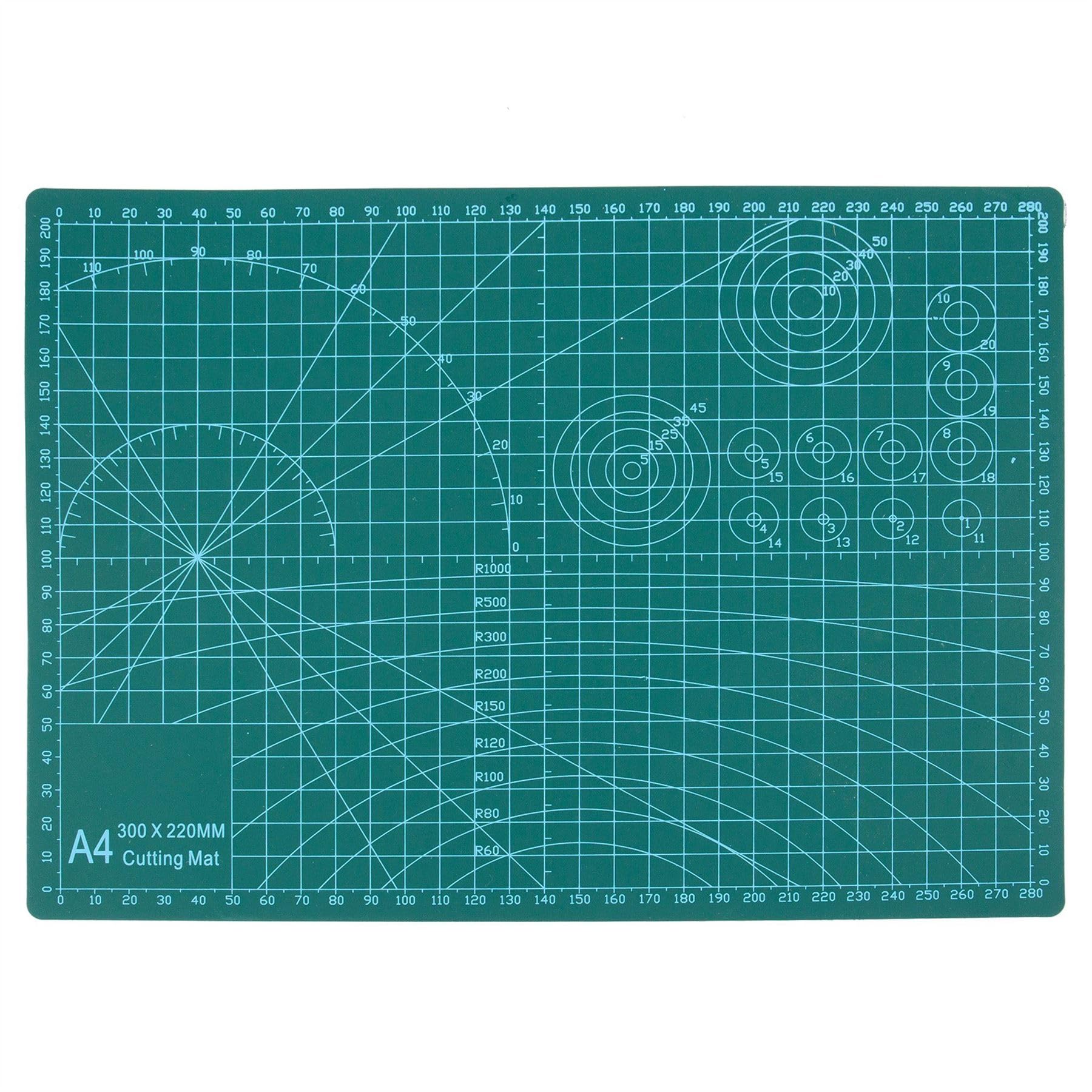 Blackspur BB-CM110 Cutting Mat, 300mm x 220mm, Green