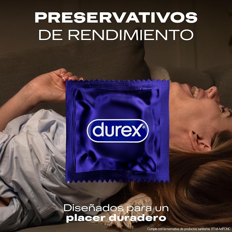 Pacote de preservativos durex prazer prolongado, para prazer mais duradouro, 96 preservativos