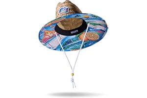 HEMLOCK HAT CO. Straw Hat for Men & Women | Lifeguard Hat, Beach Hat & Sun Hat | UPF 50+ Wide Brim for Sun Protection | One Size | Hemlock