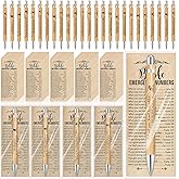 Feifeiya 50 Sets Christian Bookmarks Gifts 2'' x 6'' Emergency Numbers Scripture Bookmarks and Bible Verse Pens Bulk Religious Valentines Gifts for Church Clergy Team Coworkers Volunteers